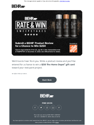 Behr Process - Review a BEHR® Product for a Chance to Win