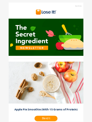 Lose It! - A Protein Smoothie That Tastes Like Apple Pie 🍎🥧