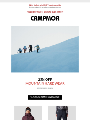 Campmor - 🛠️Discover Mountain Hardwear