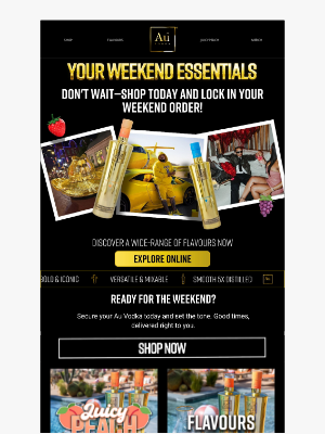 AU Vodka (United Kingdom) - It’s Almost Party Time – Don’t Forget the Au! 🎉