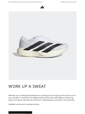 Adidas Australia - WORK UP A SWEAT