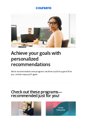 Coursera - These programs are just for you