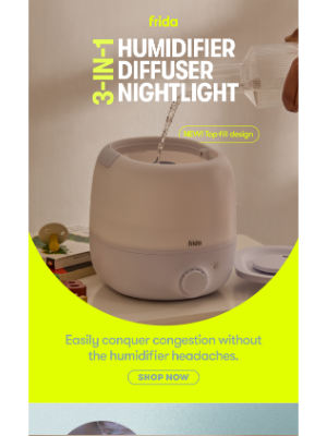 Our NEW Humidifier: Easy to fill, carry + clean 💧