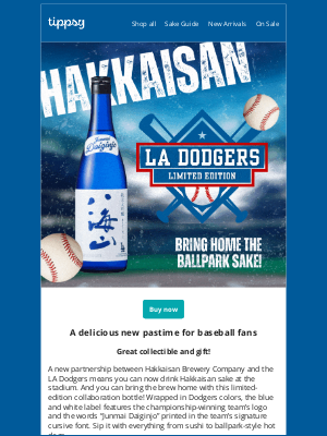 Winc - Hakkaisan “LA Dodgers” sake!