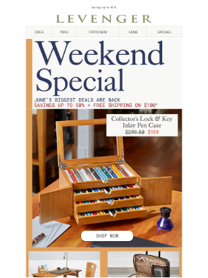 Levenger - Reminder! June's Biggest Deals Are Back.