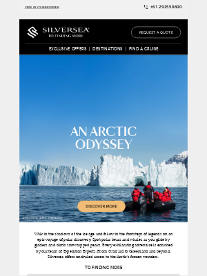 Silversea Cruises - Venture deep into the Arctic’s untamed wilderness