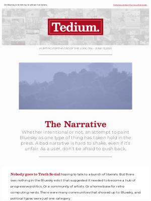 Tedium - The Narrative 🌩️
