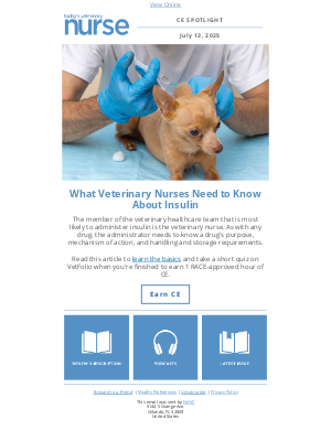 Todays Veterinary Nurse - A Guide to Understanding and Administering Insulin