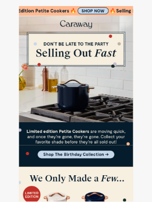 Caraway - SELLING OUT: Limited Edition Petite Cookers