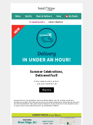 Total Wine & More - Delivery in Under 1 Hour! Seriously.