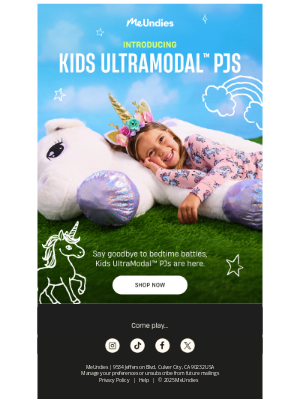 MeUndies - NEW: A big drop for your little sleeper