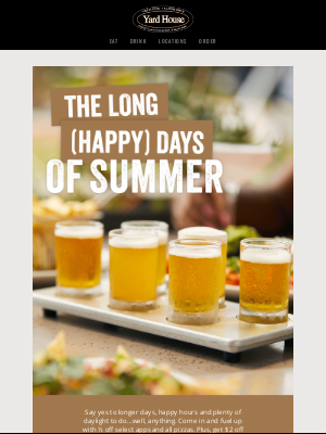 Seasons 52 - Dive into summer happy hour