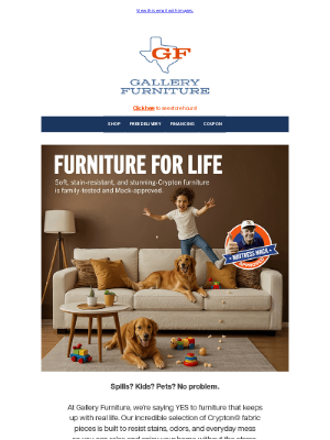Gallery Furniture - Where Real Life Meets Real Comfort