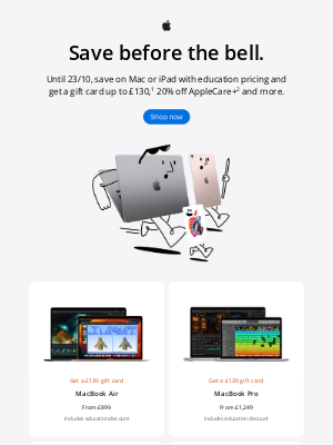 Apple (United Kingdom) - Last chance to save on Mac or iPad for university.