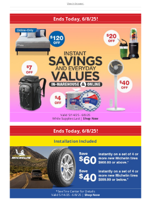 Costco - Time's Running Out. Last Day to Save on Member-Only Saving!