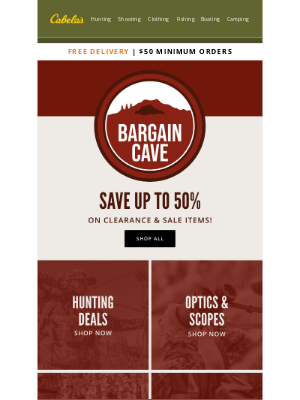 Cabela's (Canada) - Bargain Cave Savings You Can’t Miss