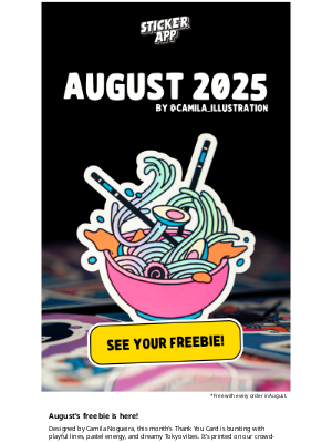 StickerApp - Free With Every Order: This Noodle’s a Doodle