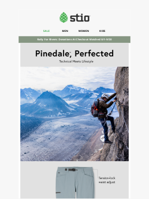 Stio - Just In: New Pinedale™ Jogger & Improved Pinedale™ Pant