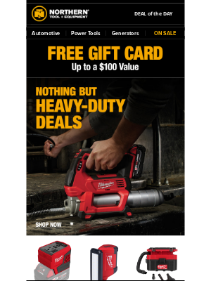 Northern Tool + Equipment - Milwaukee Sale is LIVE | Deals End Soon