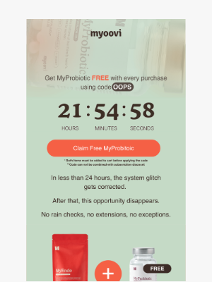 Myoovi - LAST CALL: Grab Your Free MyProbiotic