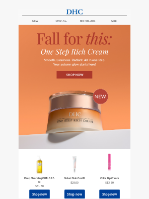 Just Arrived! 🧡 One Step Rich Cream 🧡 for luminous and radiant skin