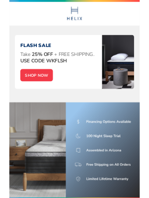 Helix Sleep - HOURS LEFT: 25% off for Subscribers!