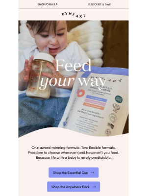 ByHeart - Your essentials for feeding freedom.