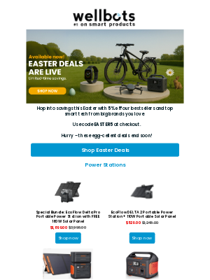 wellbots - Easter Deals Are Live! ✨