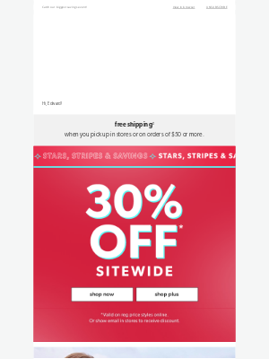 Maurices - Red, white & 30% off NEW 🎆
