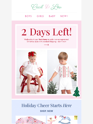 Smocked Threads by Cecil and Lou - 🗓️ TWO days left for Christmas orders!