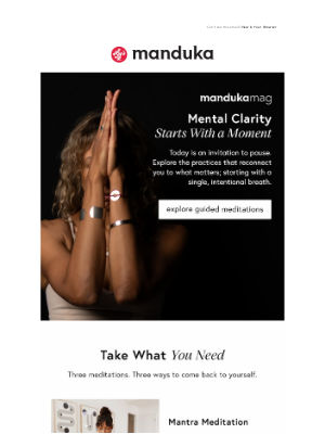 Manduka - Find One Quiet Moment Today