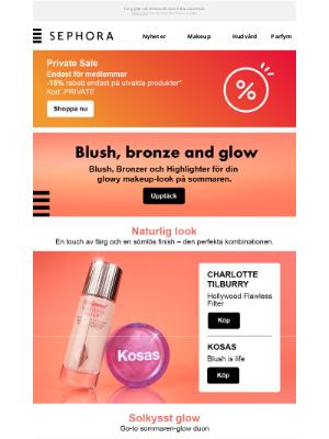 Sephora (Sweden) - Glowy makeup för sommaren ☀️