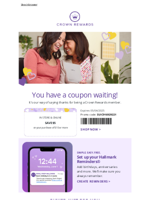 Hallmark - Pssst...you have an coupon waiting!