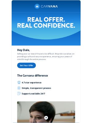 Carvana - Dale, get an offer you can trust