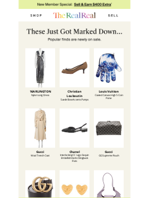The RealReal - New sale items just added