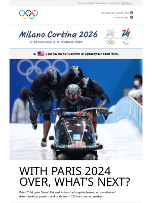 International Olympic Committee - From Paris 2024 to Milano Cortina 2026 ❄️