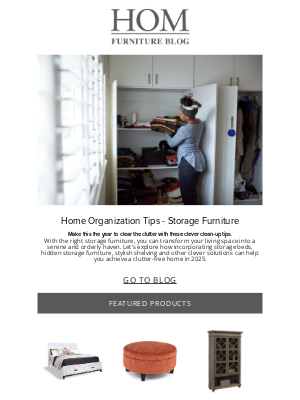 HOM Furniture - Home Organization Tips - Storage Furniture