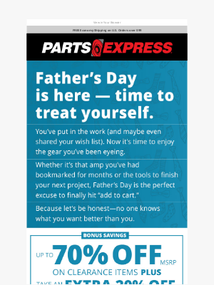 Parts Express - You dropped the hints. Now get what you really want.