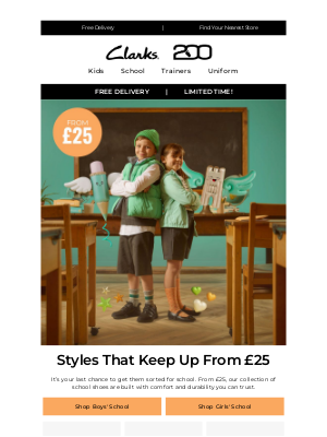Clarks Shoes (United Kingdom) - School shoes you can trust from £25