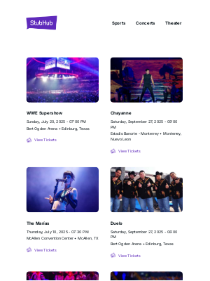 Teespring - Your event lineup: WWE Supershow