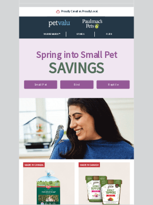 Pet Valu (Canada) - SMALL PET parents! SAVE 15% on ALL Kaytee animal hay & Living World Green animal food, and more deals
