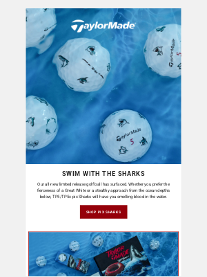 TaylorMade Golf - Introducing TP5/TP5x pix Sharks 🦈
