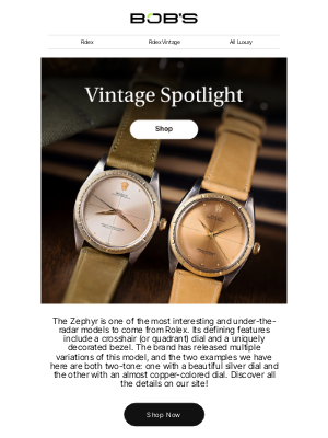Bob's Watches - Just In: These Zephyrs Are the Find of the Year