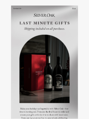 Silver Oak Cellars - Last Few Hours | Share Silver Oak For The Holidays