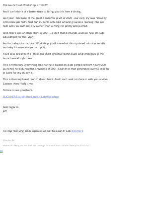 Product Launch Formula - [Launch Lab] will I see you later?