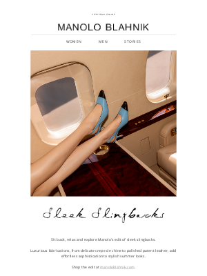 Manolo Blahnik - Sleek Slingbacks | Shop the Edit