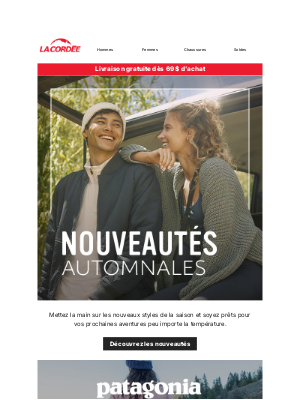 La Cordée (Canada) - Découvrez nos nouveautés fraîchement débarquées