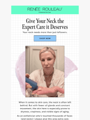 Renee Rouleau Skin Care - Renée's AM + PM routine for a youthful neck