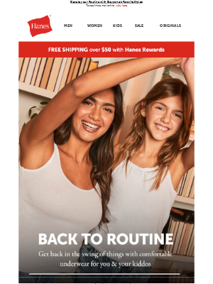 Hanes - 🍎 Start the School Year with Underwear for All