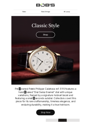Bob's Watches - Why Collectors Covet the 5115 Calatrava in Yellow Gold